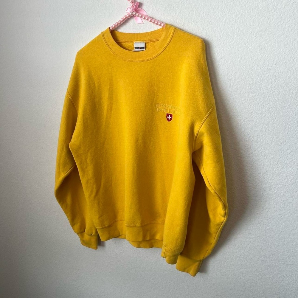 yellow preppy sweatshirt